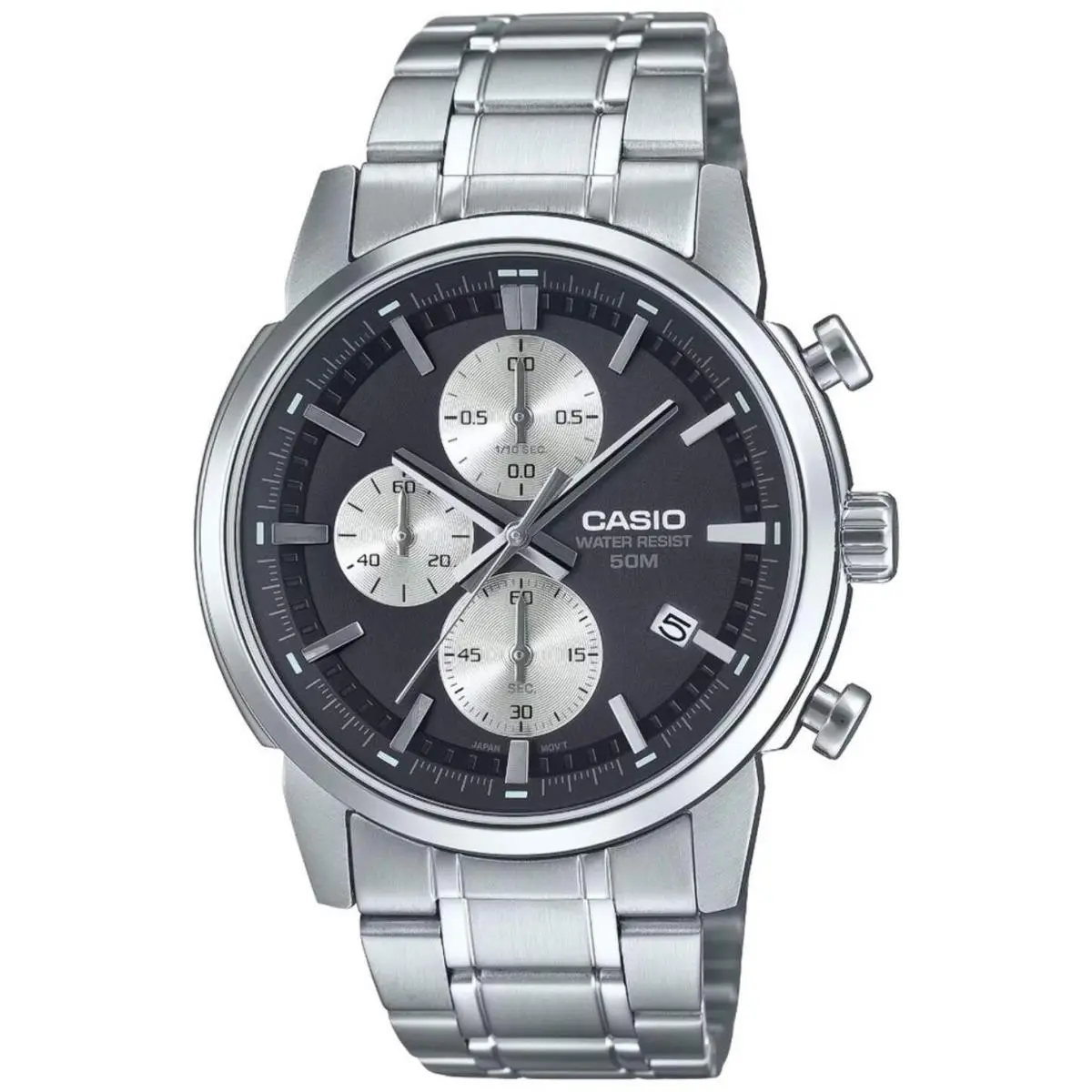 Men`s  Chronograph Stainless Steel Band Watch MTPE510D MTP-E510D-1A2 by Casio