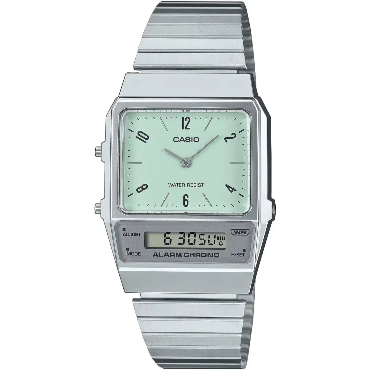 Vintage Retro-modern Ana-digi Stainless Steel Unisex Watch AQ-800E-3A by Casio