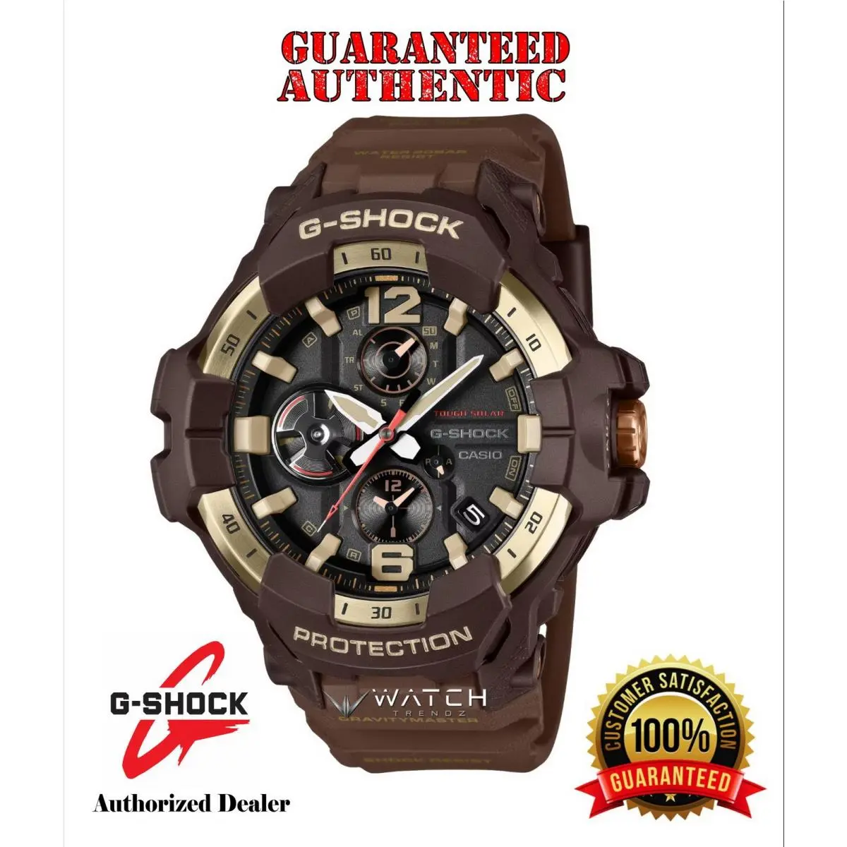 G-shock GRB300H-5A Gravitymaster Bluetooth Connected Solar Brown Watch by Casio