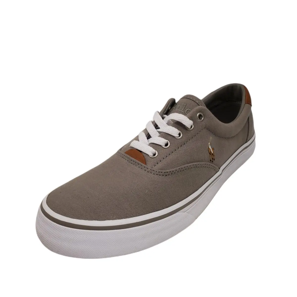Polo Ralph Lauren Mens Thorton Grey Herringbone Sneakers 9.5D 65