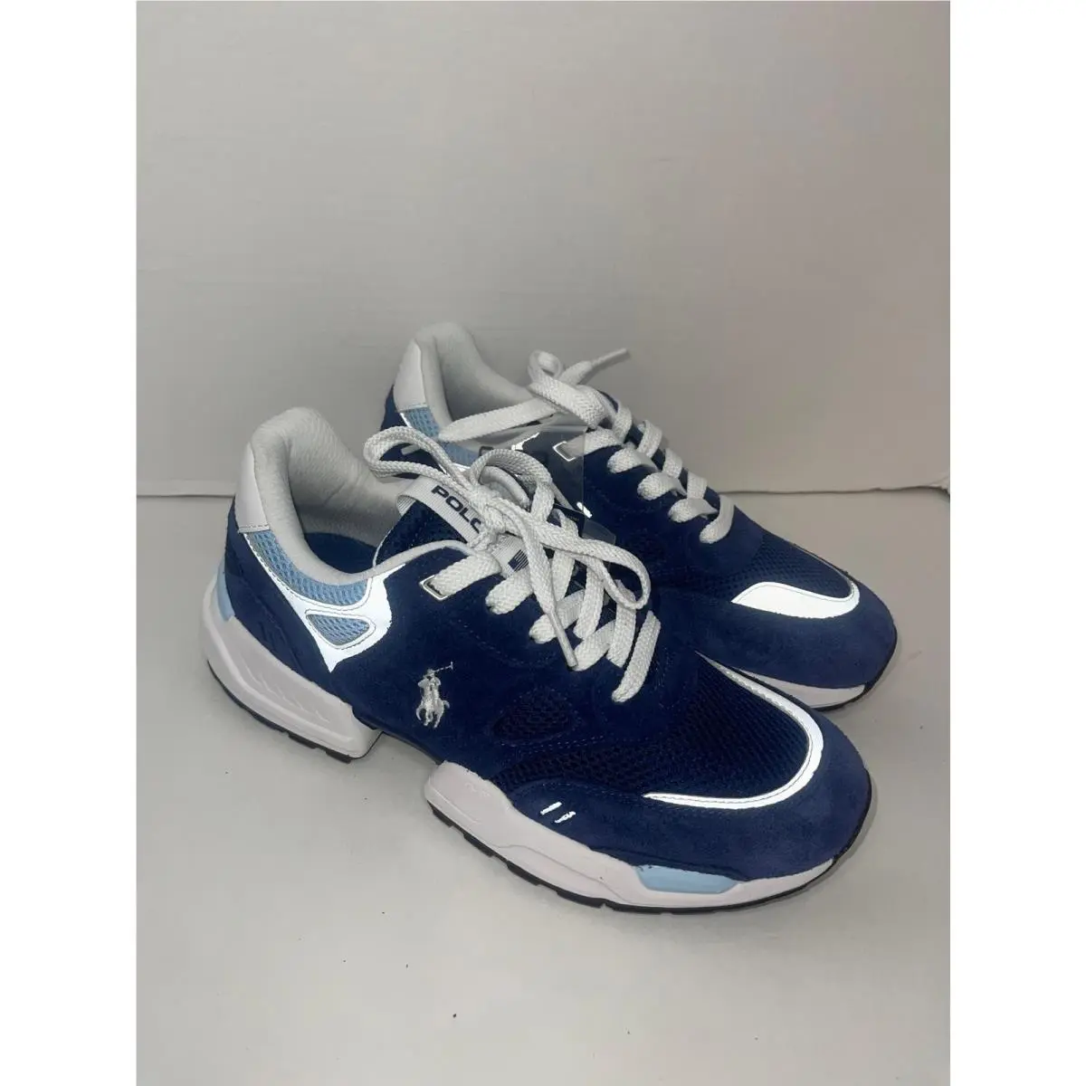 Ralph Lauren shoes - Polo Ralph Lauren Jogger - Polo Jogger - Navy/Light Blue with White 2