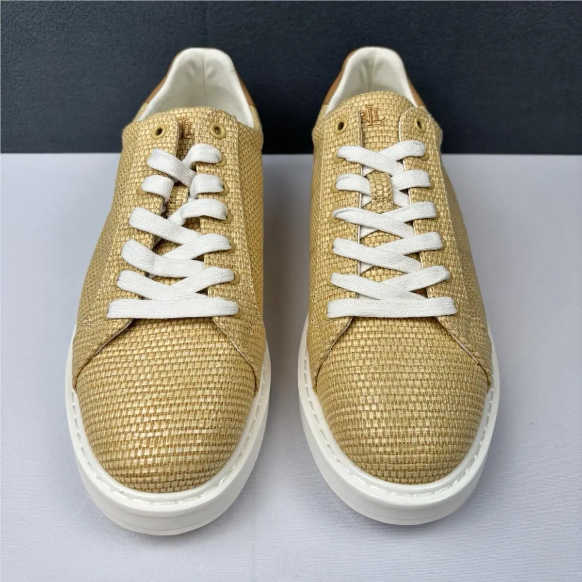 Ralph Lauren shoes - Angeline - Angeline - Natural / Buff (Beige with Tan accents 1