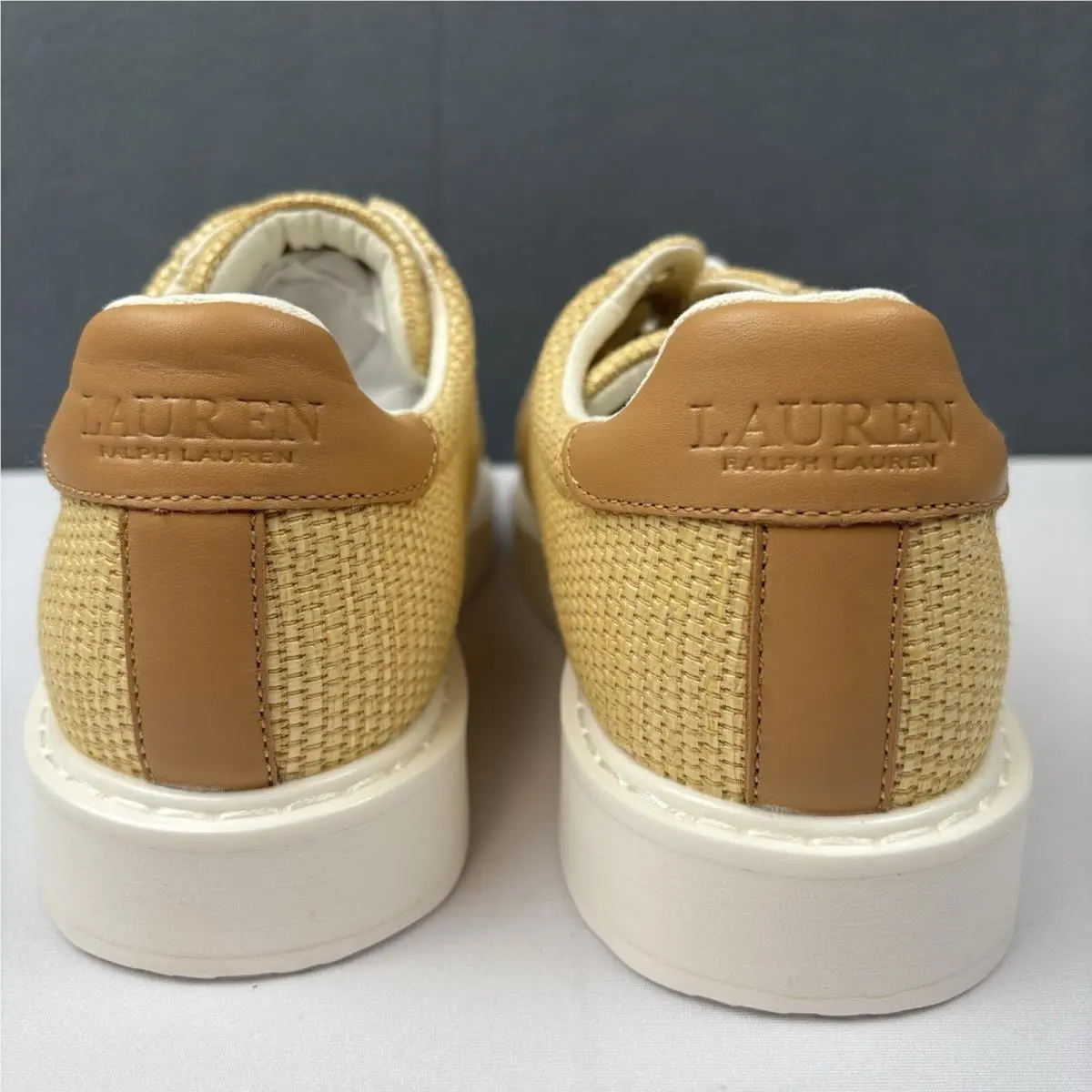 Ralph Lauren shoes - Angeline - Angeline - Natural / Buff (Beige with Tan accents 4