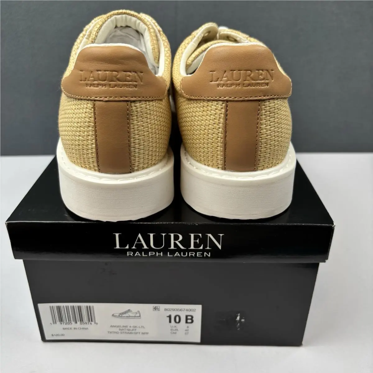 Ralph Lauren shoes - Angeline - Angeline - Natural / Buff (Beige with Tan accents 6