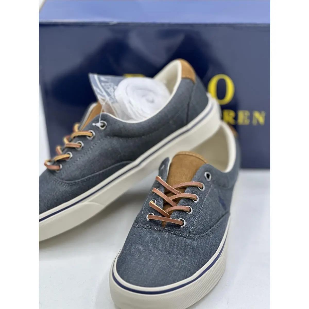 Ralph Lauren shoes - POLO RALPH LAUREN Keaton Suede-Trim - Danim/Navy (UPC: 195167177570) 6