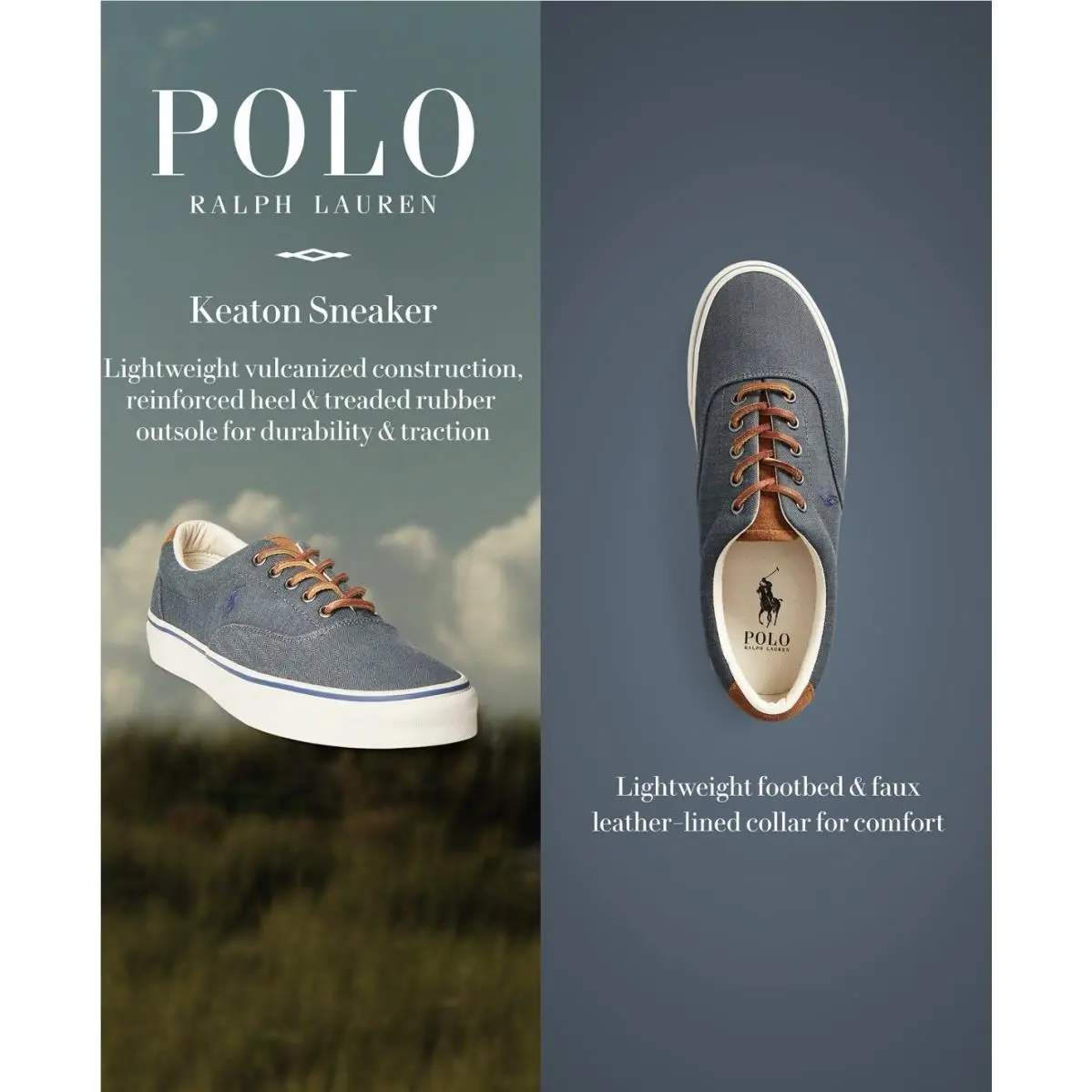 Ralph Lauren shoes - POLO RALPH LAUREN Keaton Suede-Trim - Danim/Navy (UPC: 195167177570) 13