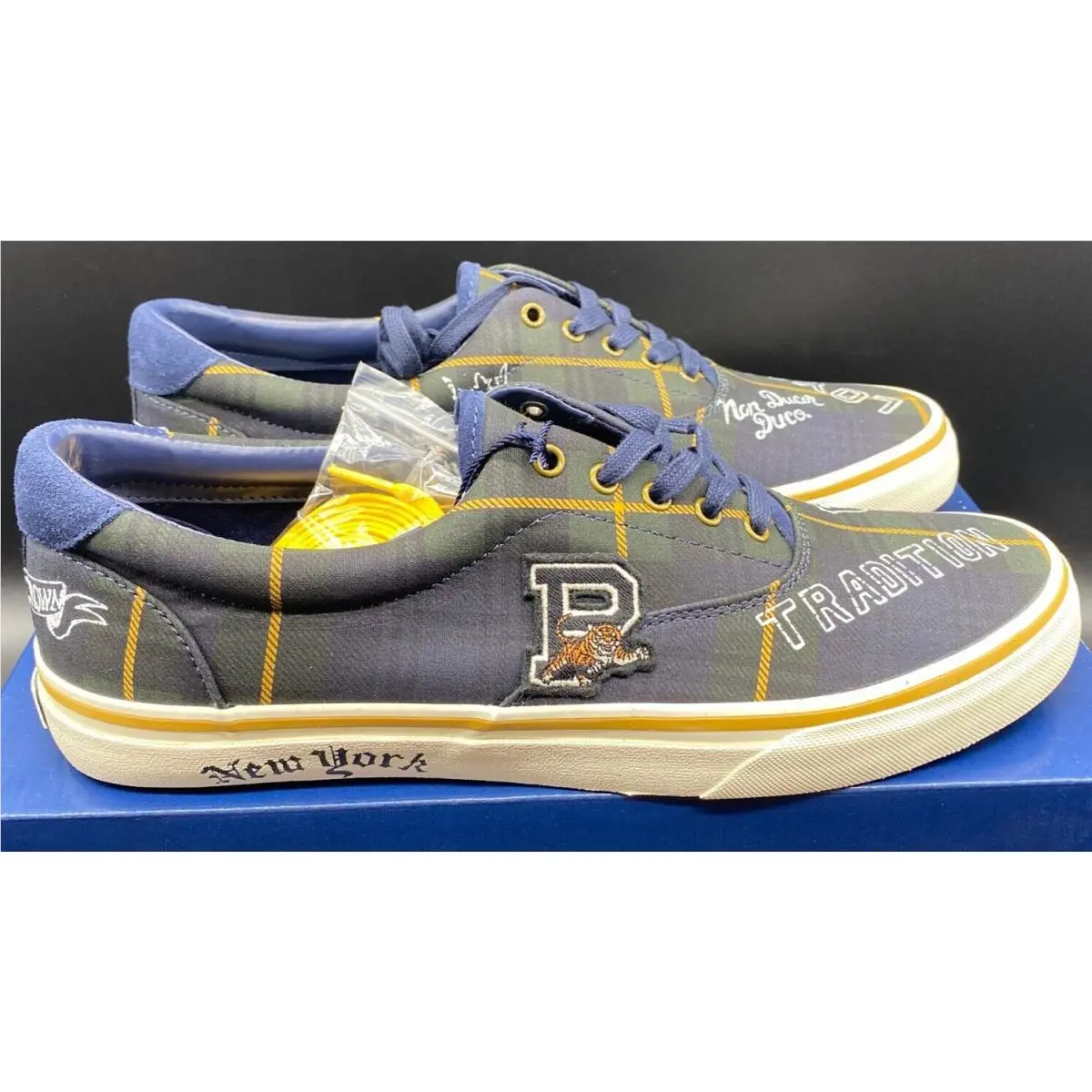 Polo Ralph Lauren Thorton Iii-sk-vlc Gordon Tartan `skull Crown` - Sz 11