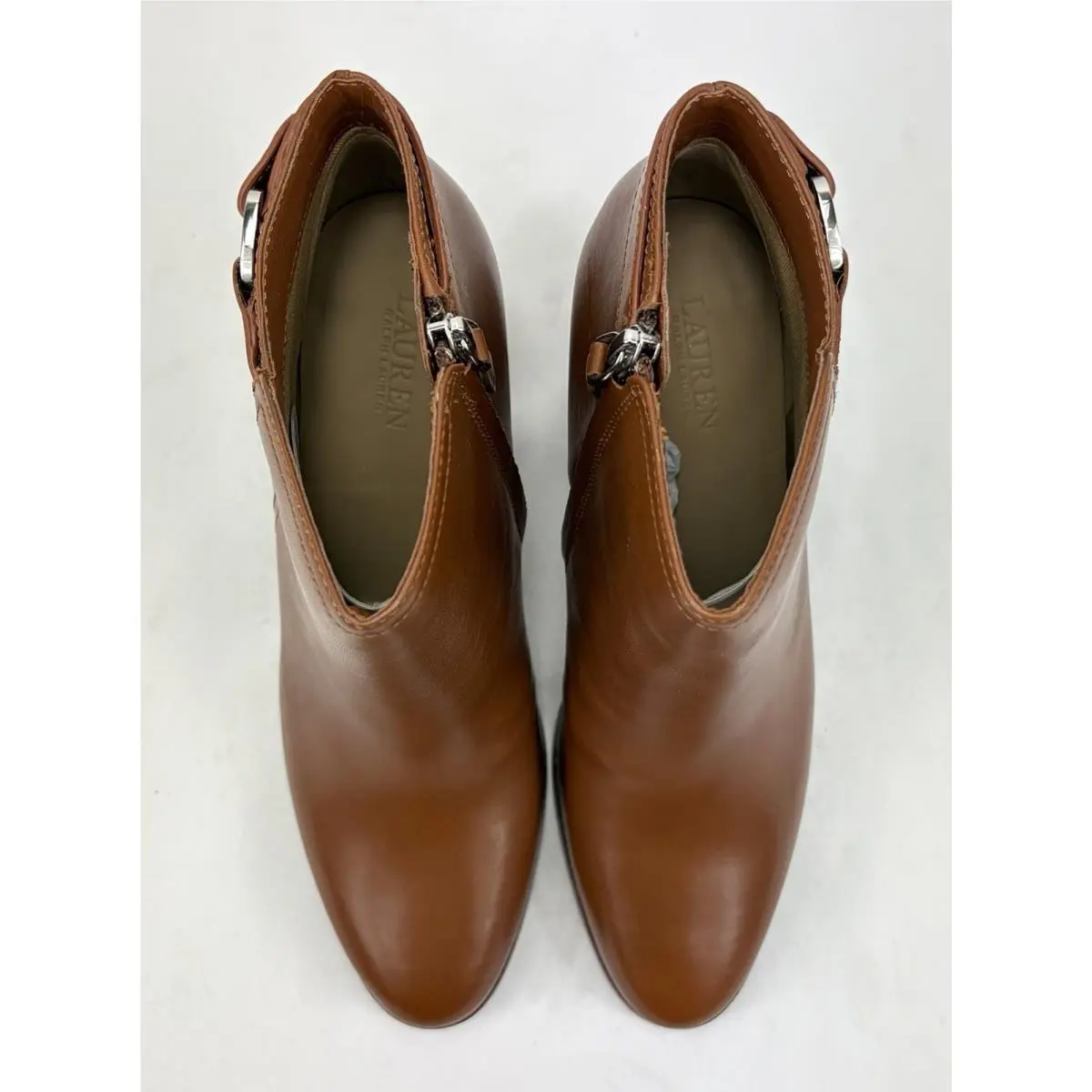 Ralph Lauren shoes - Lauren Ralph Lauren Tasha Calfskin Bootie - Brown (UPC: 197205455459) 0