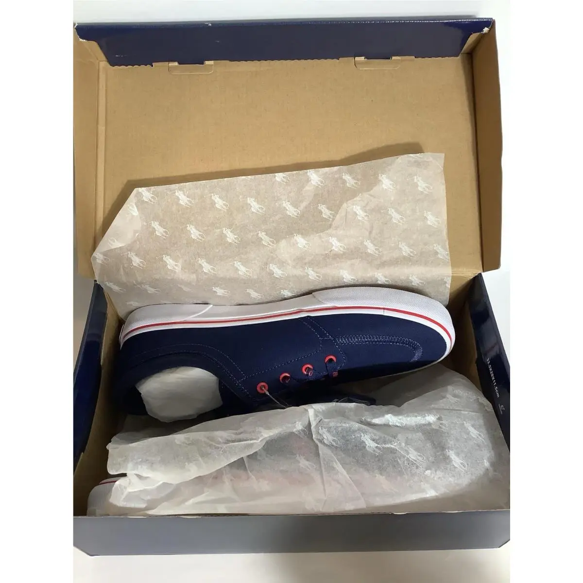 Ralph Lauren shoes - Polo Ralph Lauren - Faxon X - Navy Blue, Red & White 4