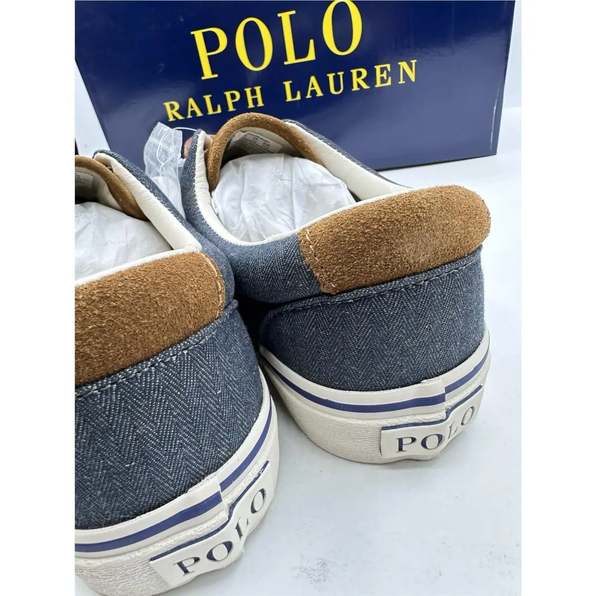 Ralph Lauren shoes - POLO RALPH LAUREN Keaton Suede-Trim - Danim/Navy (UPC: 195167177570) 2