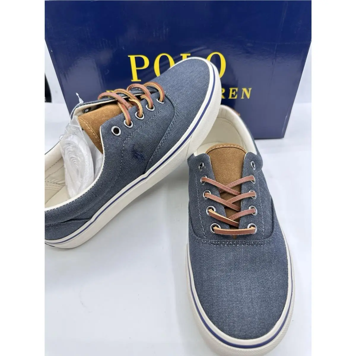 Ralph Lauren shoes - POLO RALPH LAUREN Keaton Suede-Trim - Danim/Navy (UPC: 195167177570) 7