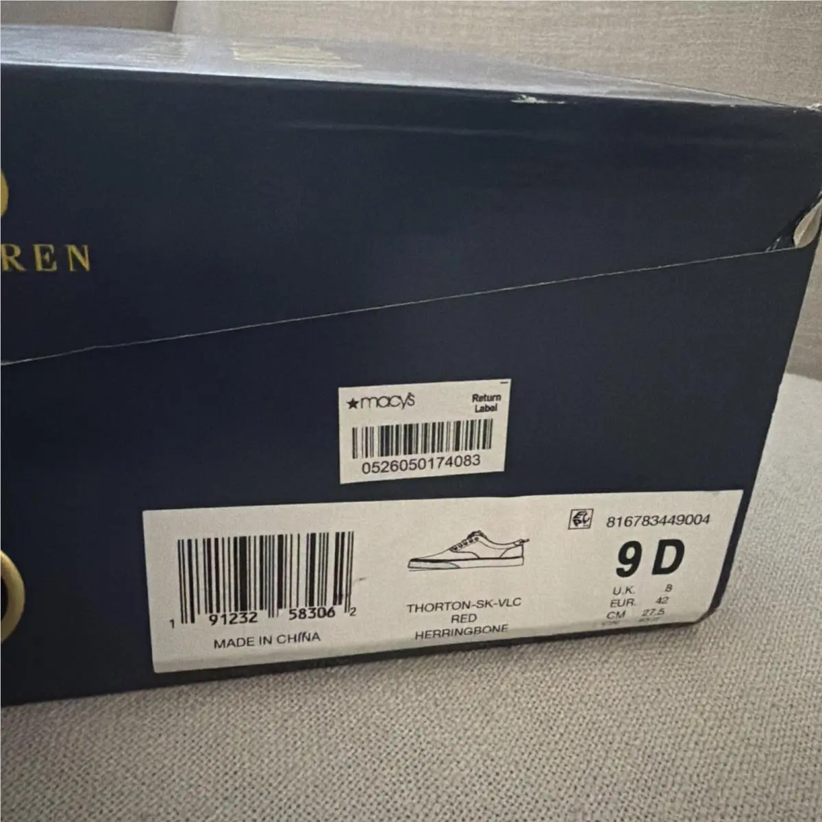 Ralph Lauren shoes - Polo Ralph Lauren Thornton-Sk-Vlc - Polo - Red (UPC: 191232158109) 6