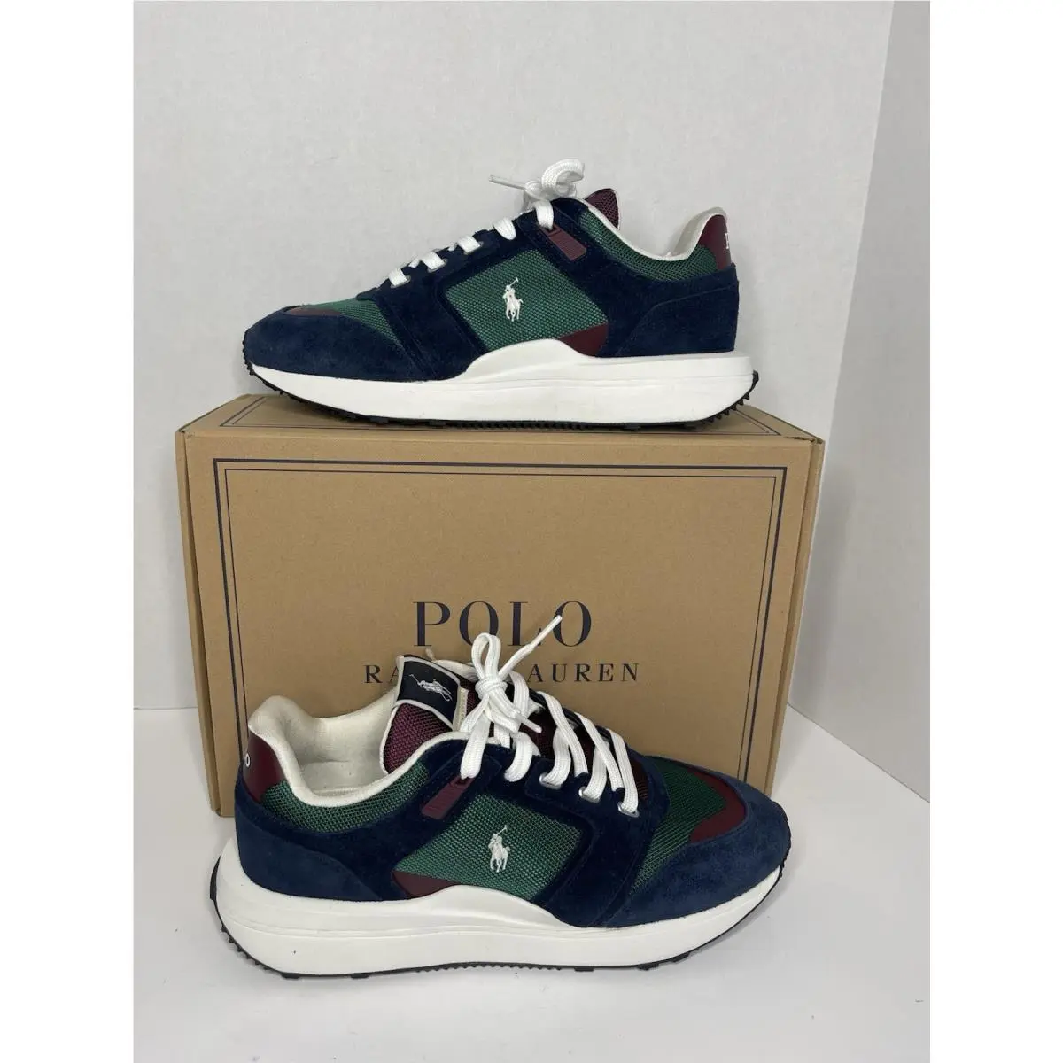 Polo Ralph Lauren Train 89 Suede Oxford Sneakers / Men 9/ Womens 10.5