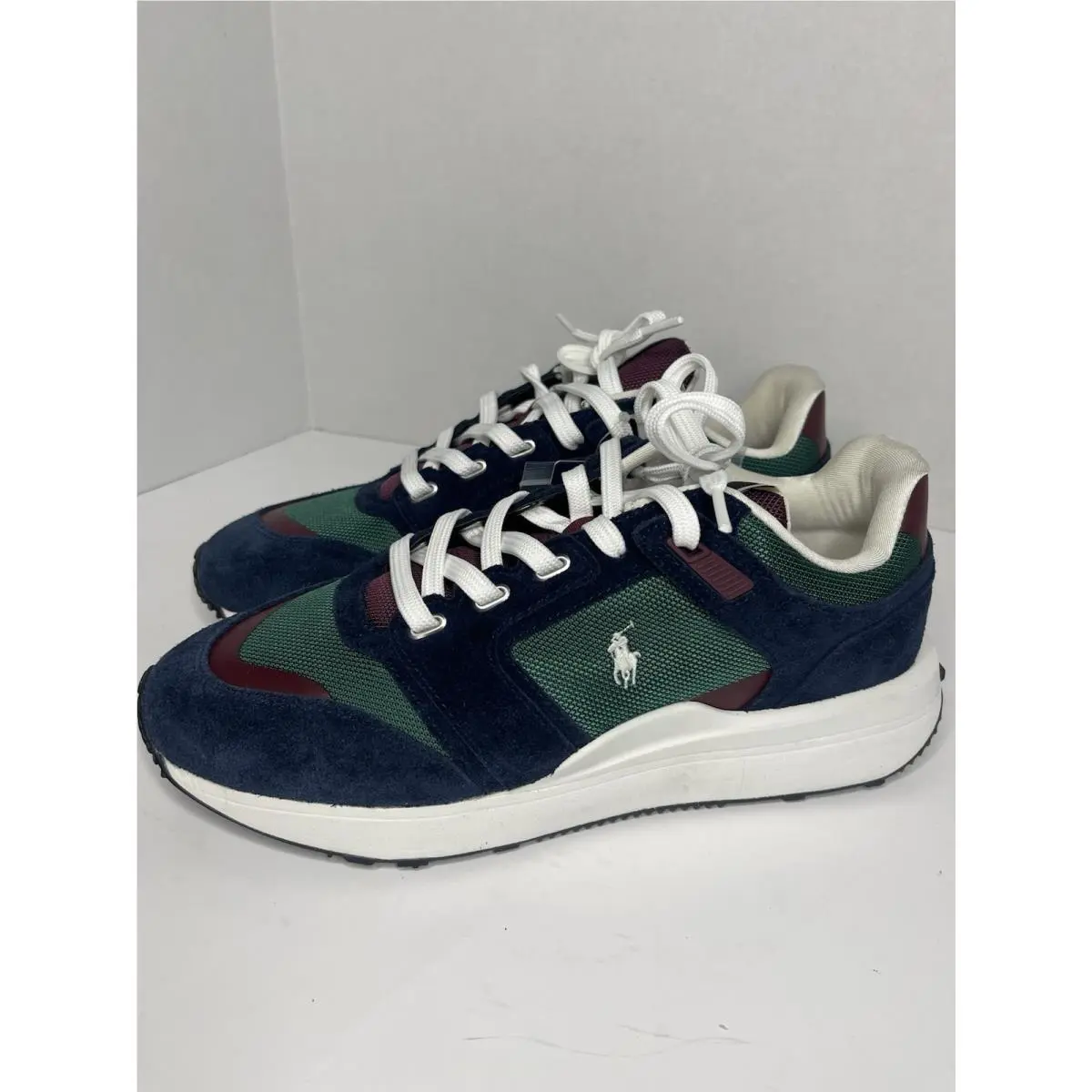 Ralph Lauren shoes - Polo Ralph Lauren Train - Polo Train - Navy Blue/ Green/ Burgundy / White 5