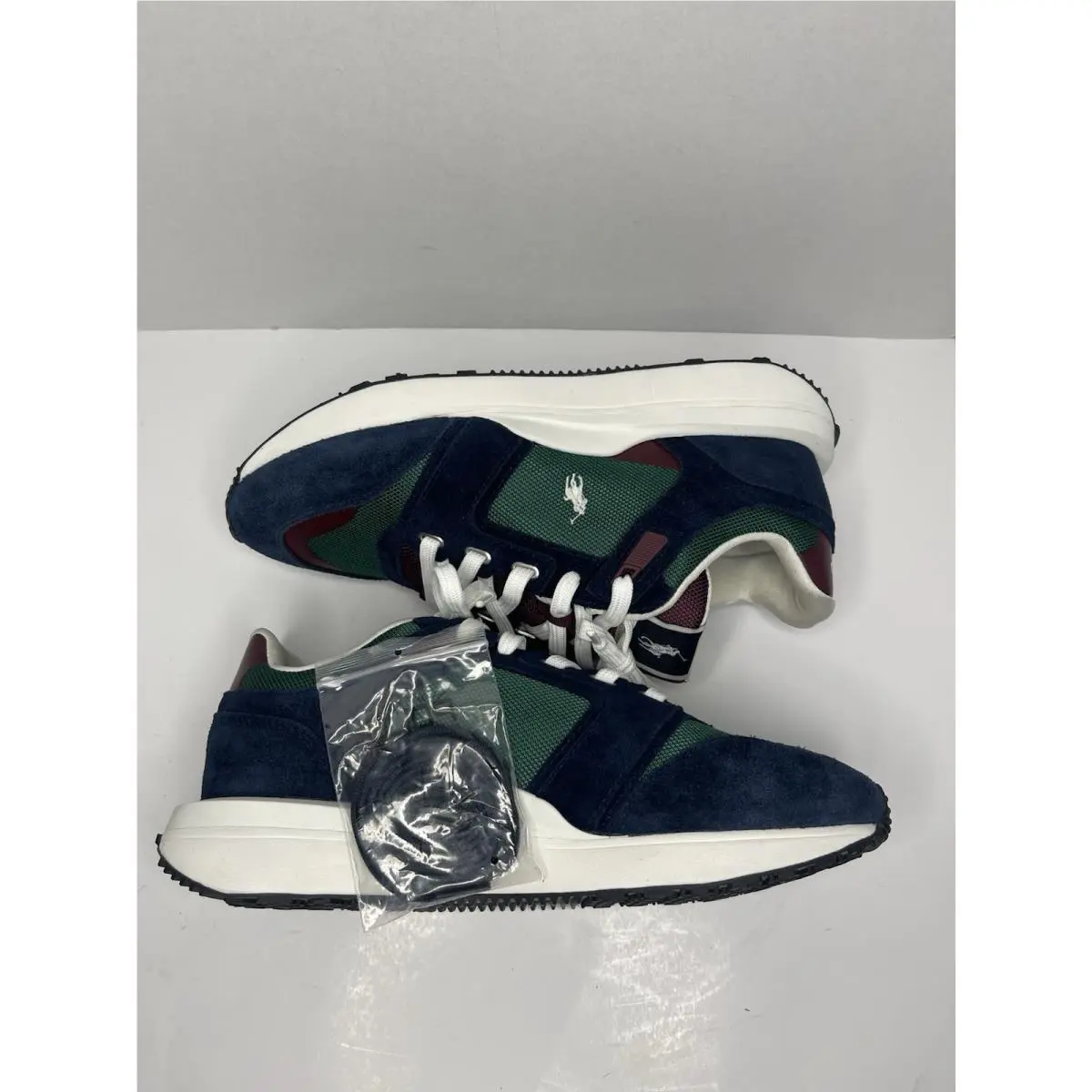 Ralph Lauren shoes - Polo Ralph Lauren Train - Polo Train - Navy Blue/ Green/ Burgundy / White 6