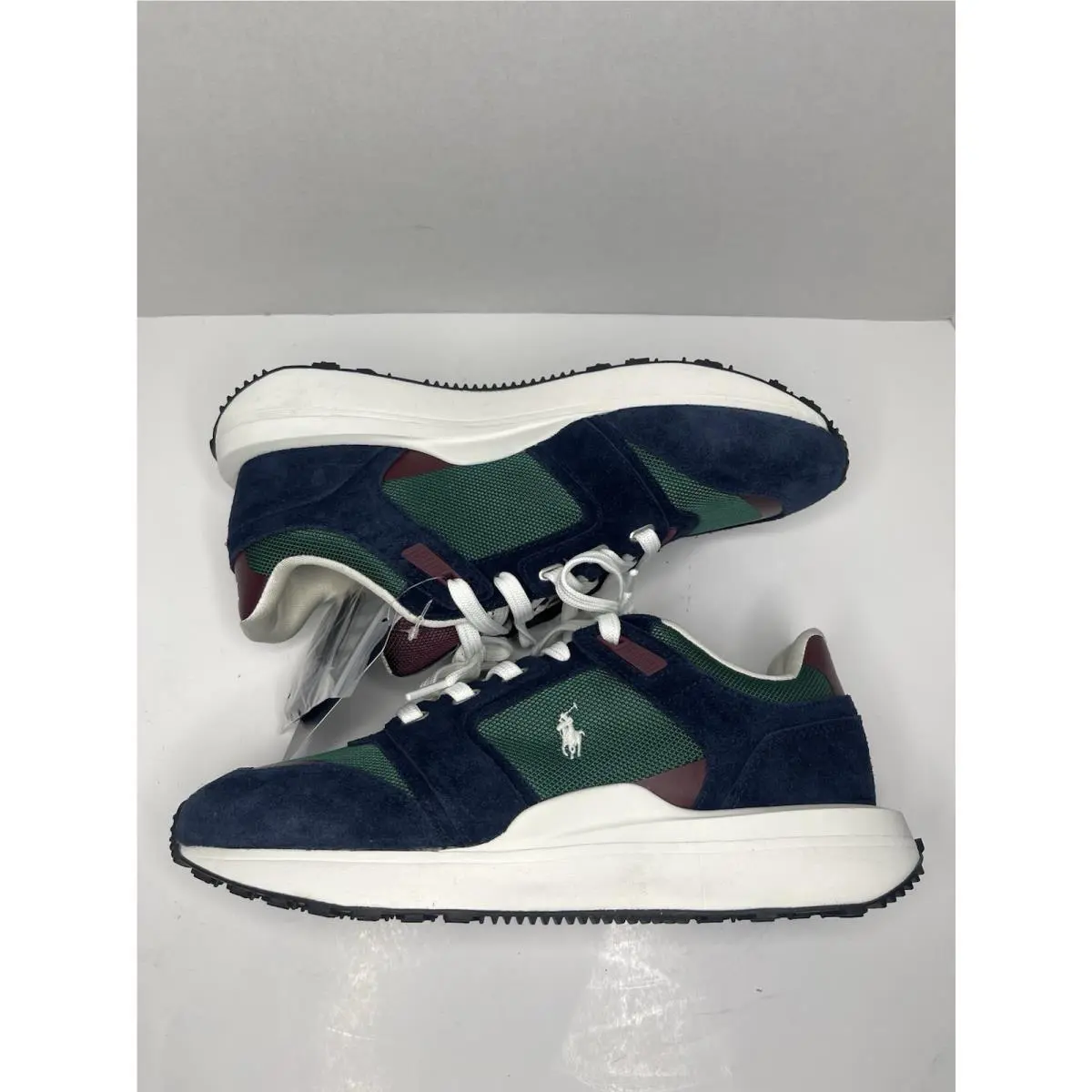 Ralph Lauren shoes - Polo Ralph Lauren Train - Polo Train - Navy Blue/ Green/ Burgundy / White 7