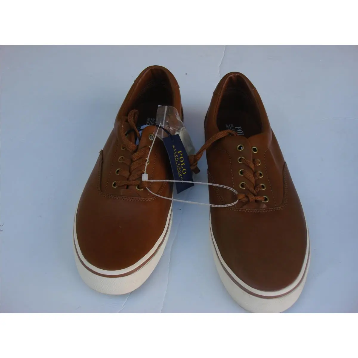 Ralph Lauren® Polo™ Boat Shoes 13D Brown Leather Simple Quality