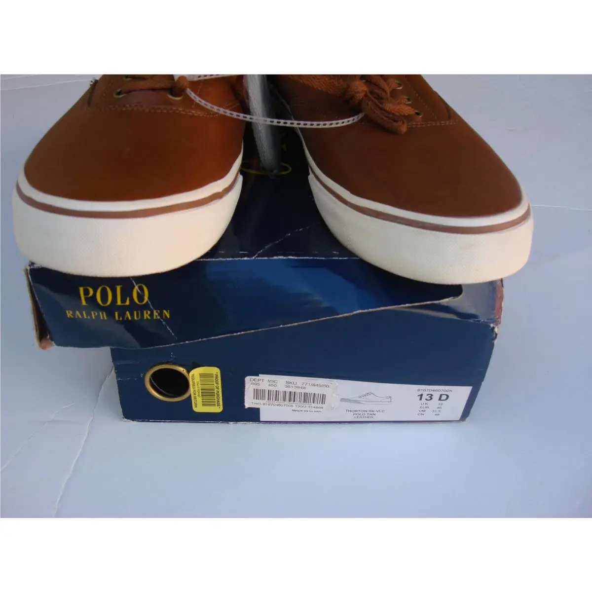 Ralph Lauren shoes - THORTON - THORTON - BROWN LEATHER ( BOAT SHOE ) 5