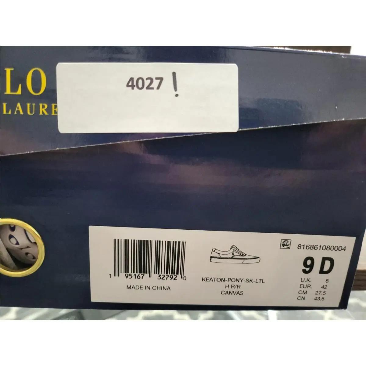 Ralph Lauren shoes - Heritage Royal Blue / Red (UPC: 195167327920) 7