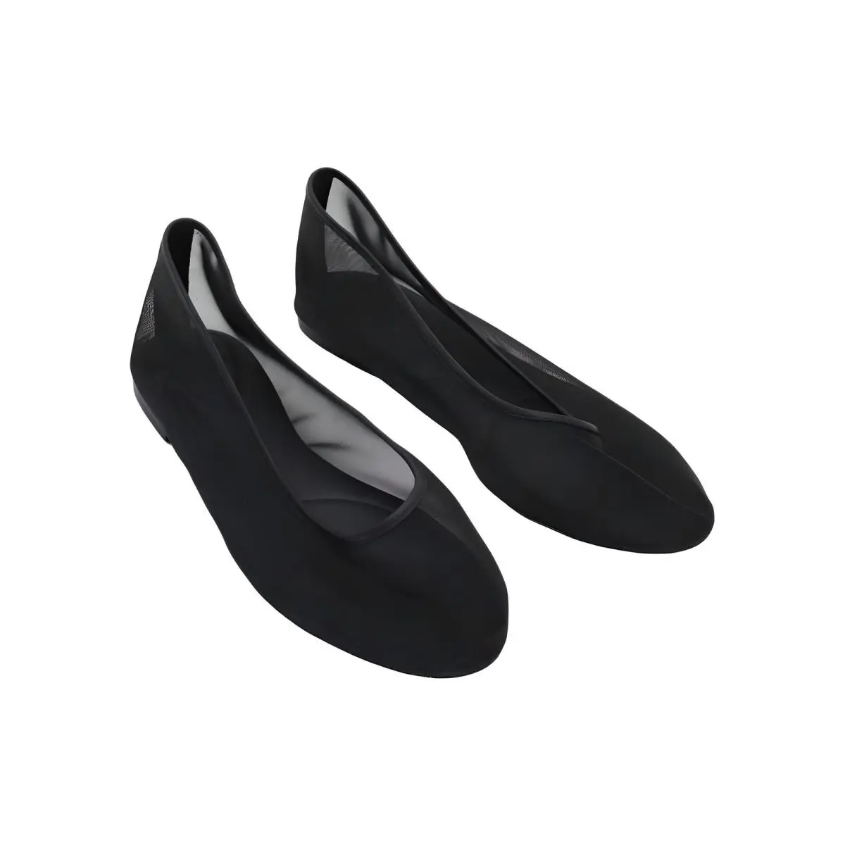 Lauren Ralph Lauren Womens Jayna 4 Black Mesh Ballet Flats Size US 10B