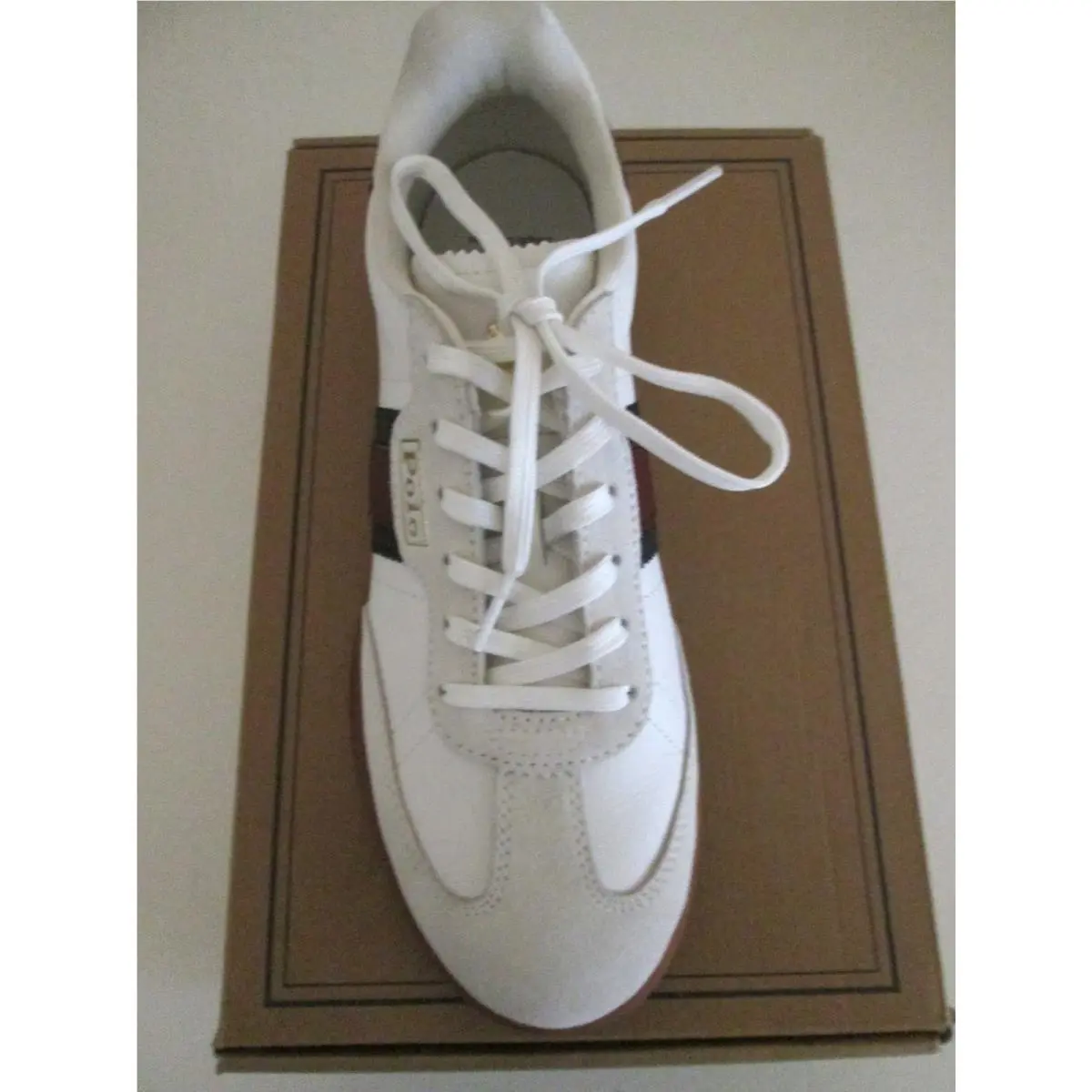 Ralph Lauren shoes - Polo Ralph Lauren Heritage Aera Leather-Suede - White (UPC: 197205198547) 0