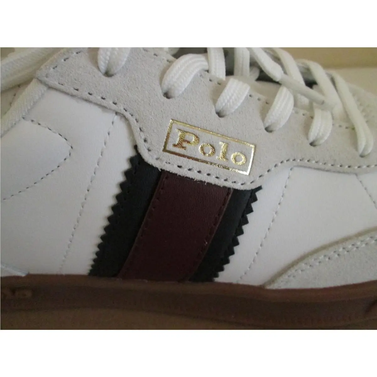 Ralph Lauren shoes - Polo Ralph Lauren Heritage Aera Leather-Suede - White (UPC: 197205198547) 1