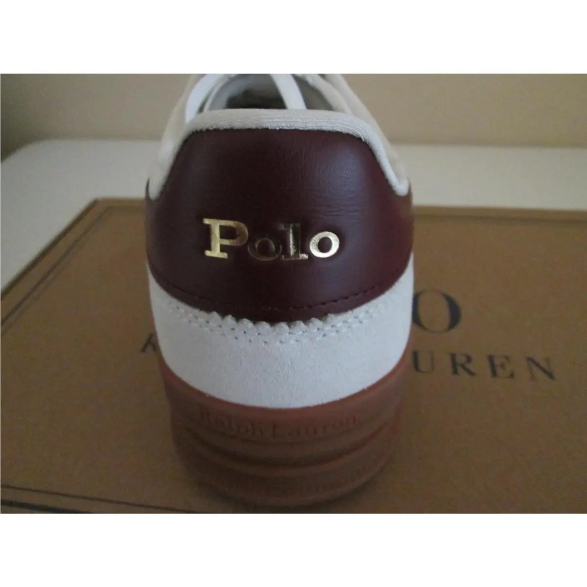 Ralph Lauren shoes - Polo Ralph Lauren Heritage Aera Leather-Suede - White (UPC: 197205198547) 3