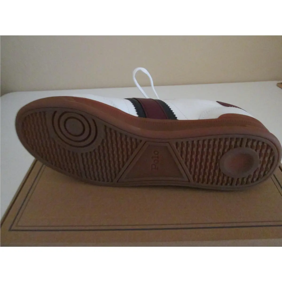 Ralph Lauren shoes - Polo Ralph Lauren Heritage Aera Leather-Suede - White (UPC: 197205198547) 4