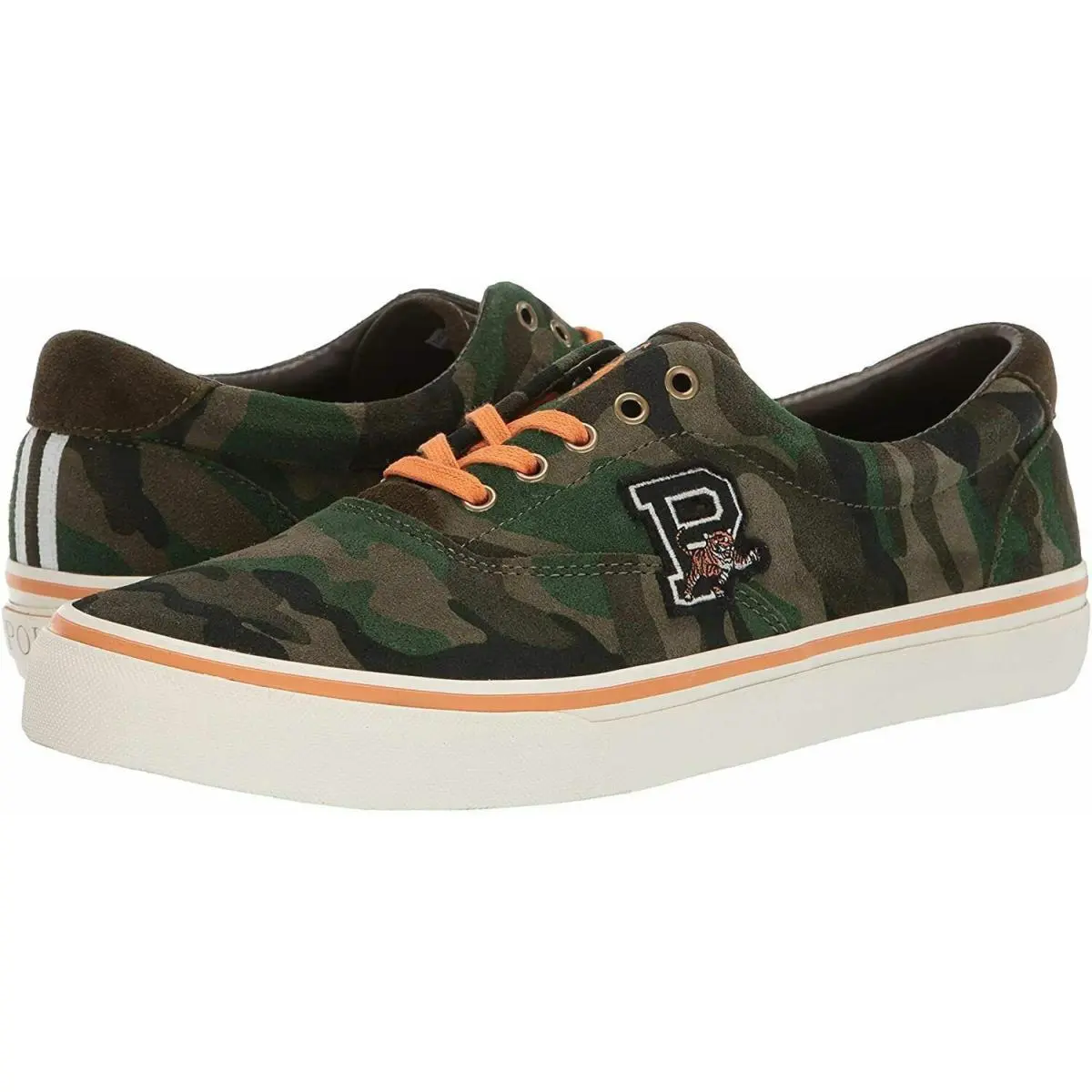 Polo Ralph Lauren Thorton Iii Mens Suede Camo Low Top Sneakers Size 11.5 - Multicolor