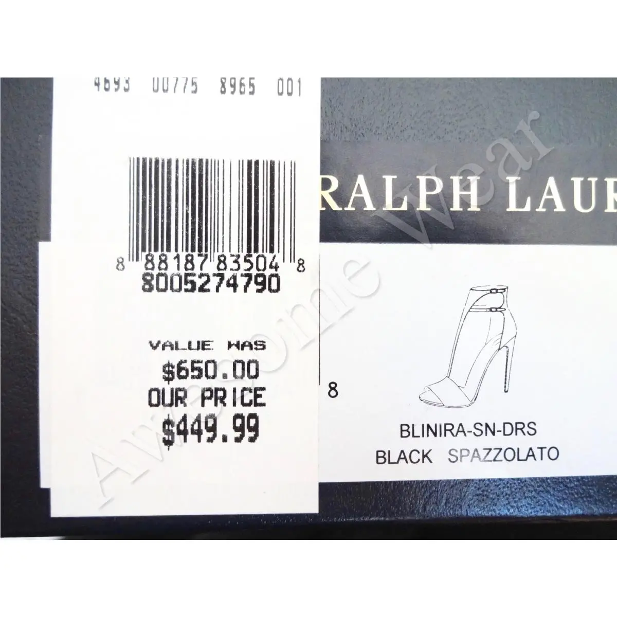 Ralph Lauren shoes - Black (UPC: 888187835048) 7
