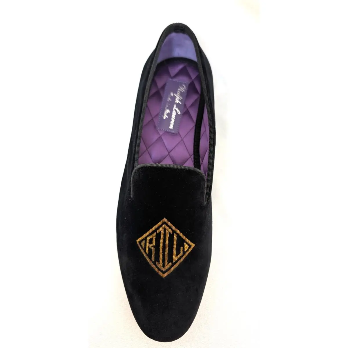 Ralph Lauren Mens Purple Label Alonzo Slipper Loafers Shoes Size 11 Italy