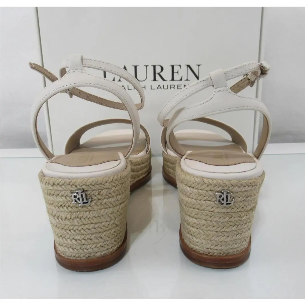 Ralph Lauren shoes - Lauren Ralph Lauren Leona Espadrille Wedge - 802935632002 - White (UPC: 197205082853) 3