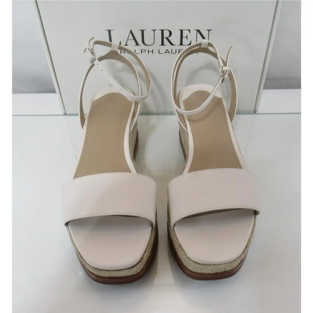 Ralph Lauren shoes - Lauren Ralph Lauren Leona Espadrille Wedge - 802935632002 - White (UPC: 197205082853) 4