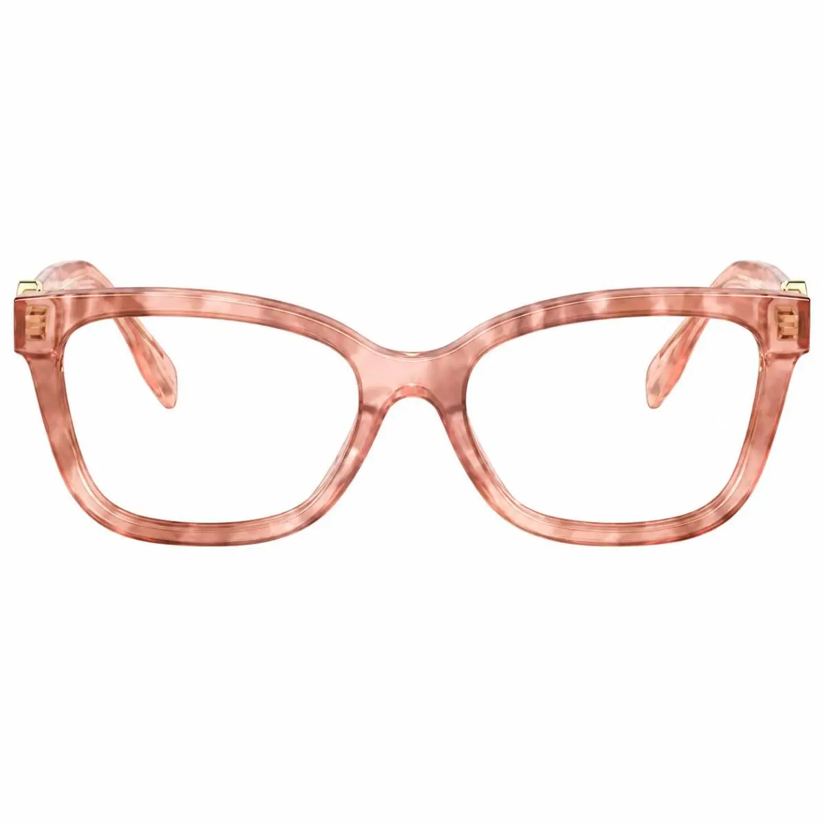 Tory Burch TY 2159U 2063 Pink Brown Transparent Plastic Square Eyeglasses 53mm