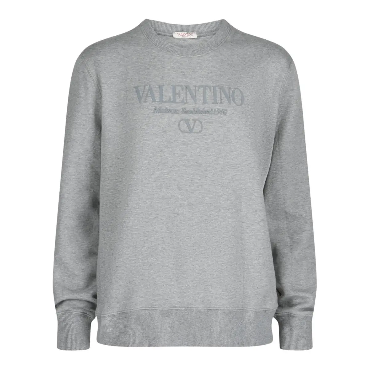 Valentino Mens Embroidered Logo Crewneck Sweatshirt