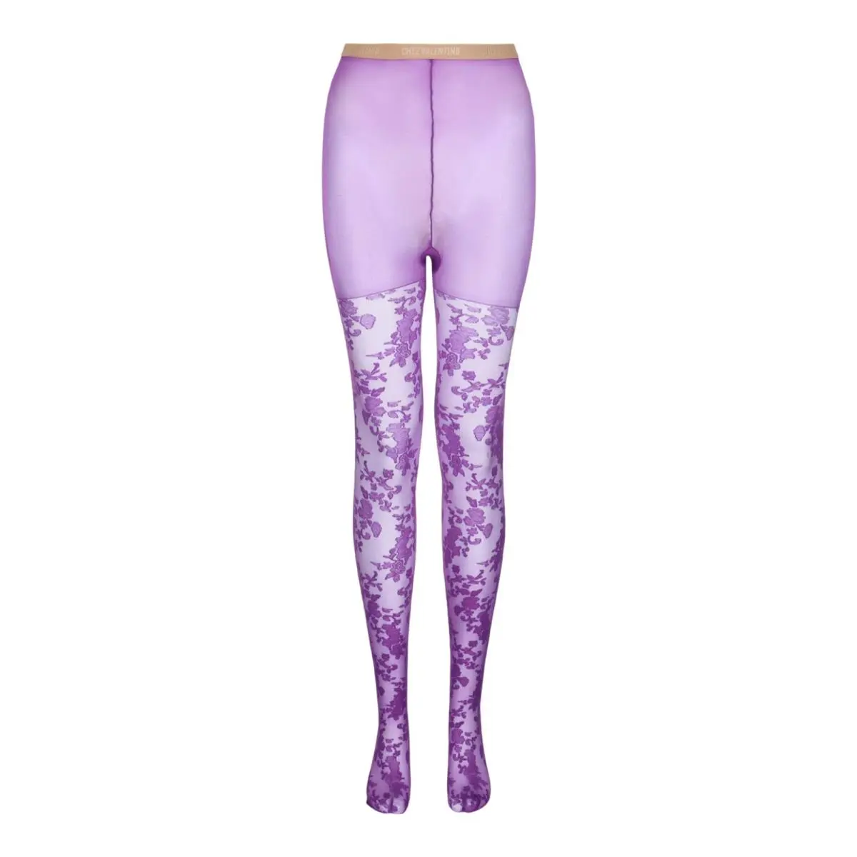 Valentino Womens Floral Lace Tights