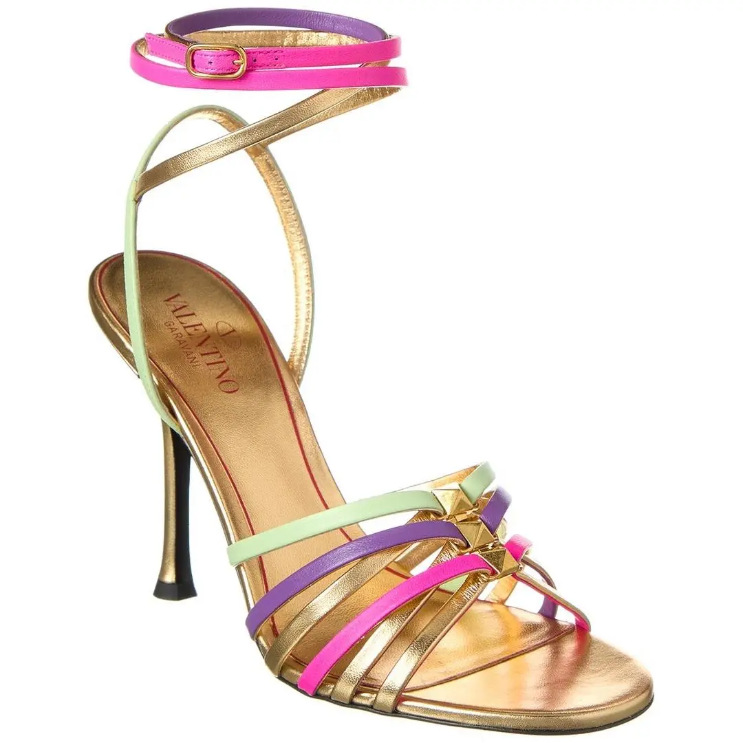 Valentino Rockstud 100 Leather Sandal Women`s