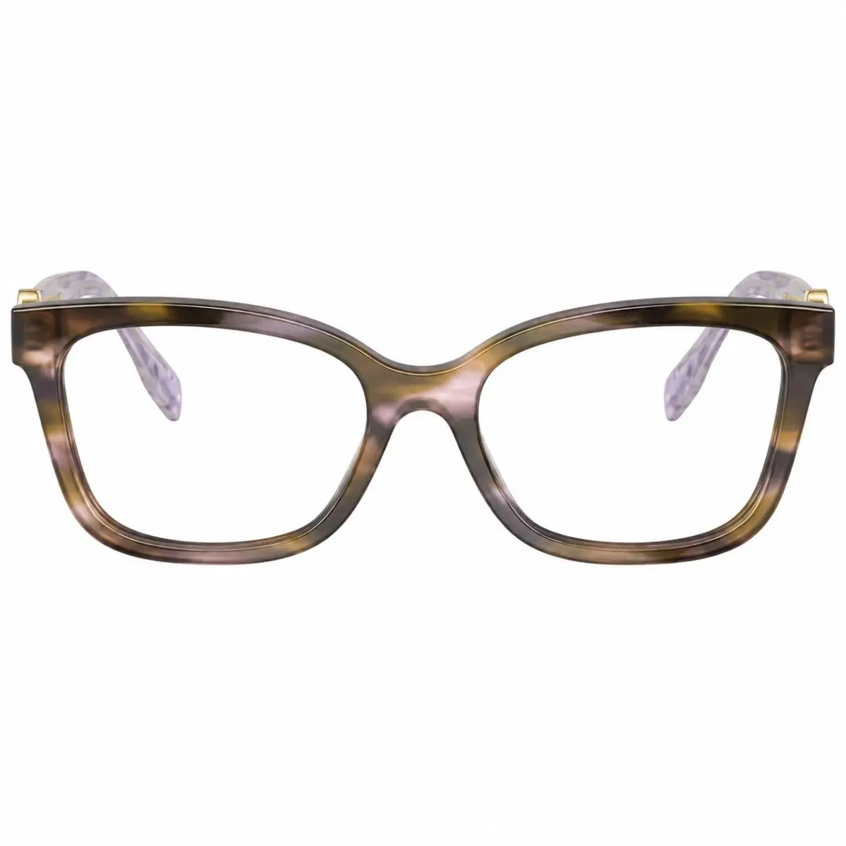 Tory Burch TY 2159U 2027 Striated Purple Plastic Square Eyeglasses 53mm