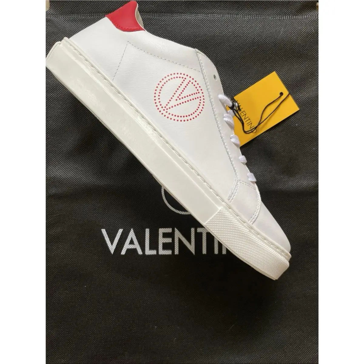 Valentino shoes - Mario Valentino Petra White-Red Sneaker W950SVG - W6098LTH8 WGD - White & Red (UPC: 0840306282652) 1