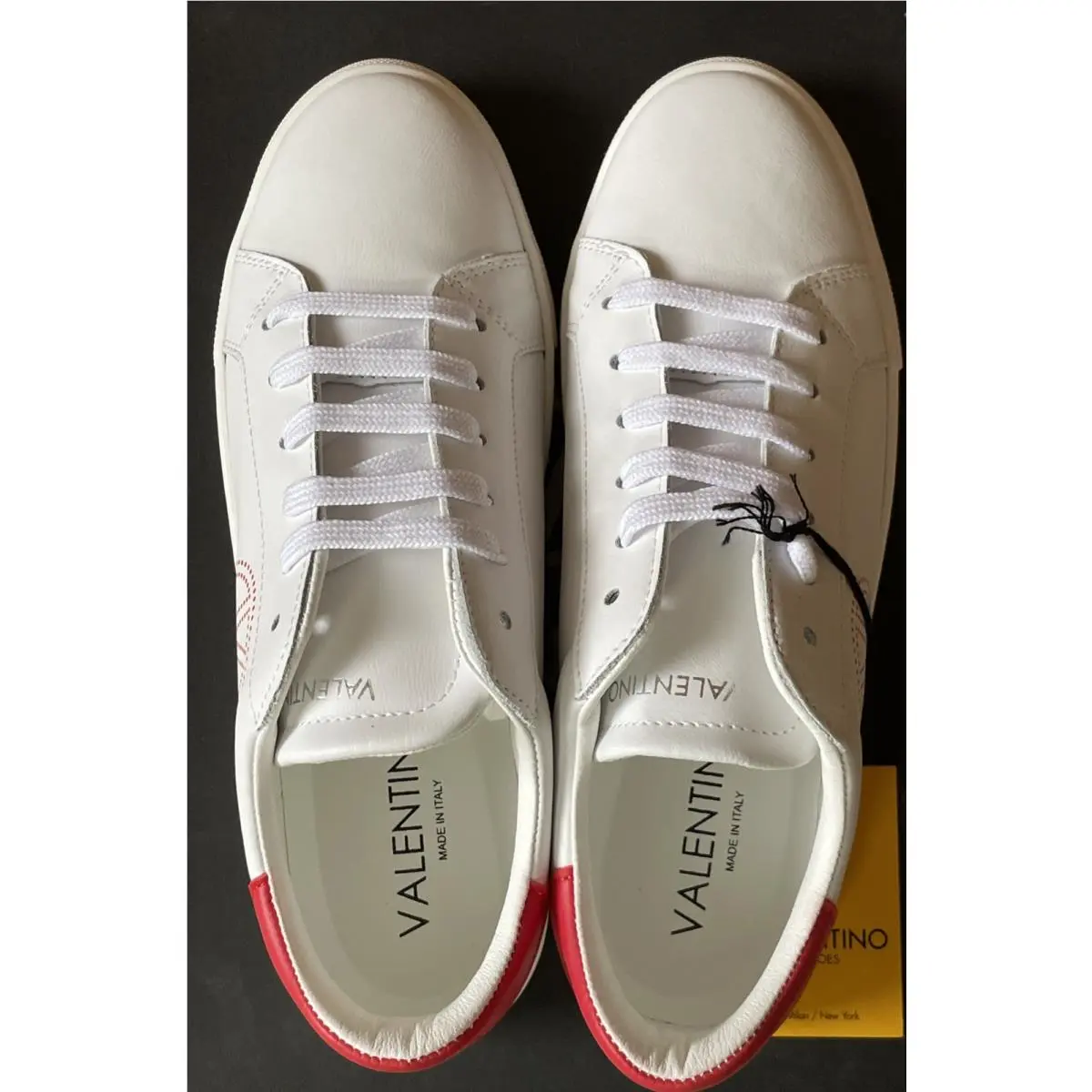 Valentino shoes - Mario Valentino Petra White-Red Sneaker W950SVG - W6098LTH8 WGD - White & Red (UPC: 0840306282652) 3