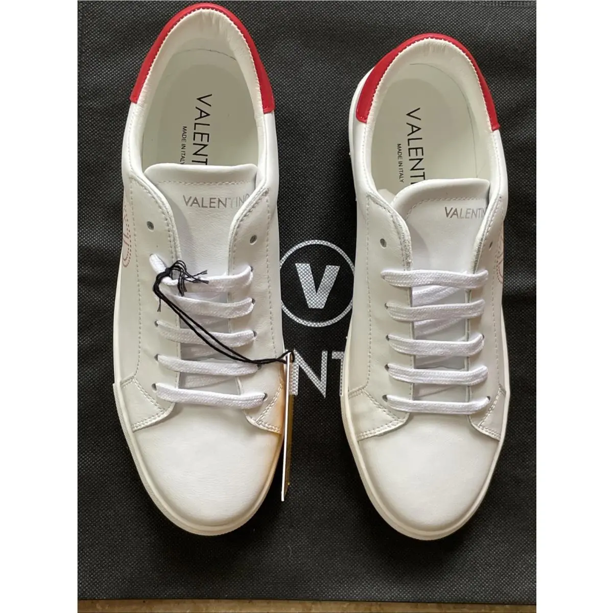 Valentino shoes - Mario Valentino Petra White-Red Sneaker W950SVG - W6098LTH8 WGD - White & Red (UPC: 0840306282652) 5