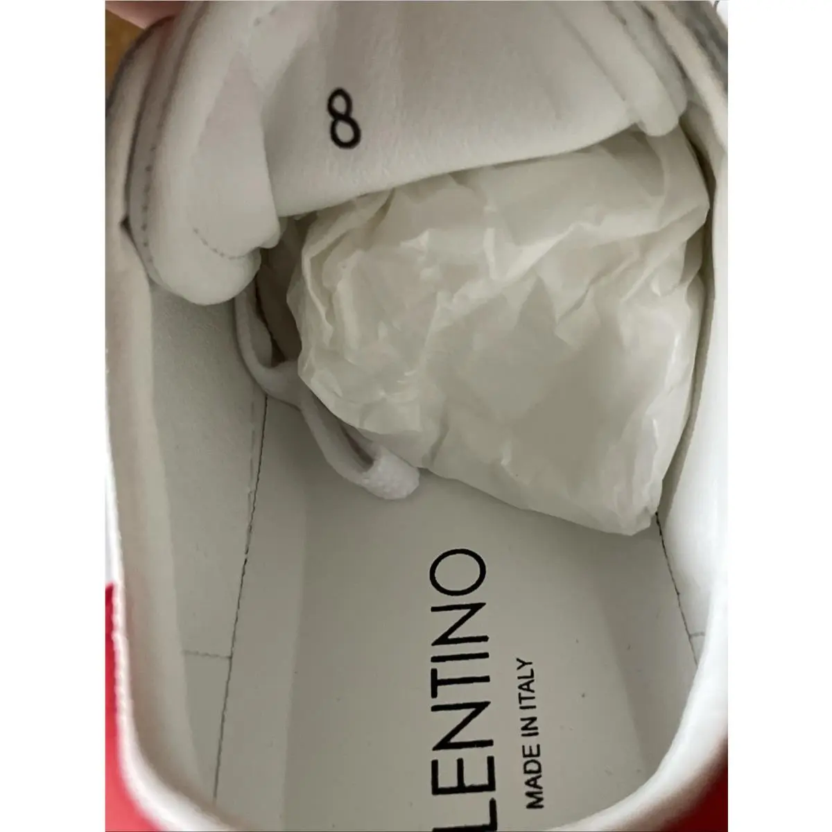Valentino shoes - Mario Valentino Petra White-Red Sneaker W950SVG - W6098LTH8 WGD - White & Red (UPC: 0840306282652) 6