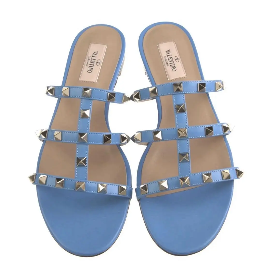 Valentino Women’s Size 10 Rockstud Accents Leather Sandals w/ Tags