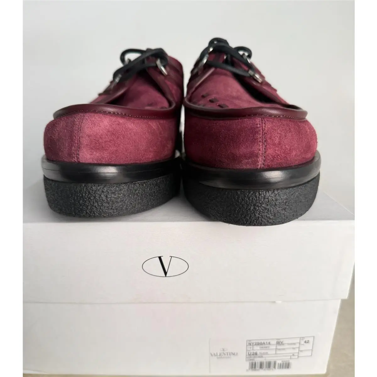 Valentino shoes - Valentino Garavani NY2S0A14 BIV - Garavani BIV - NY2S0A14 BIV U26 - Maroon (UPC: 8056687615275) 5