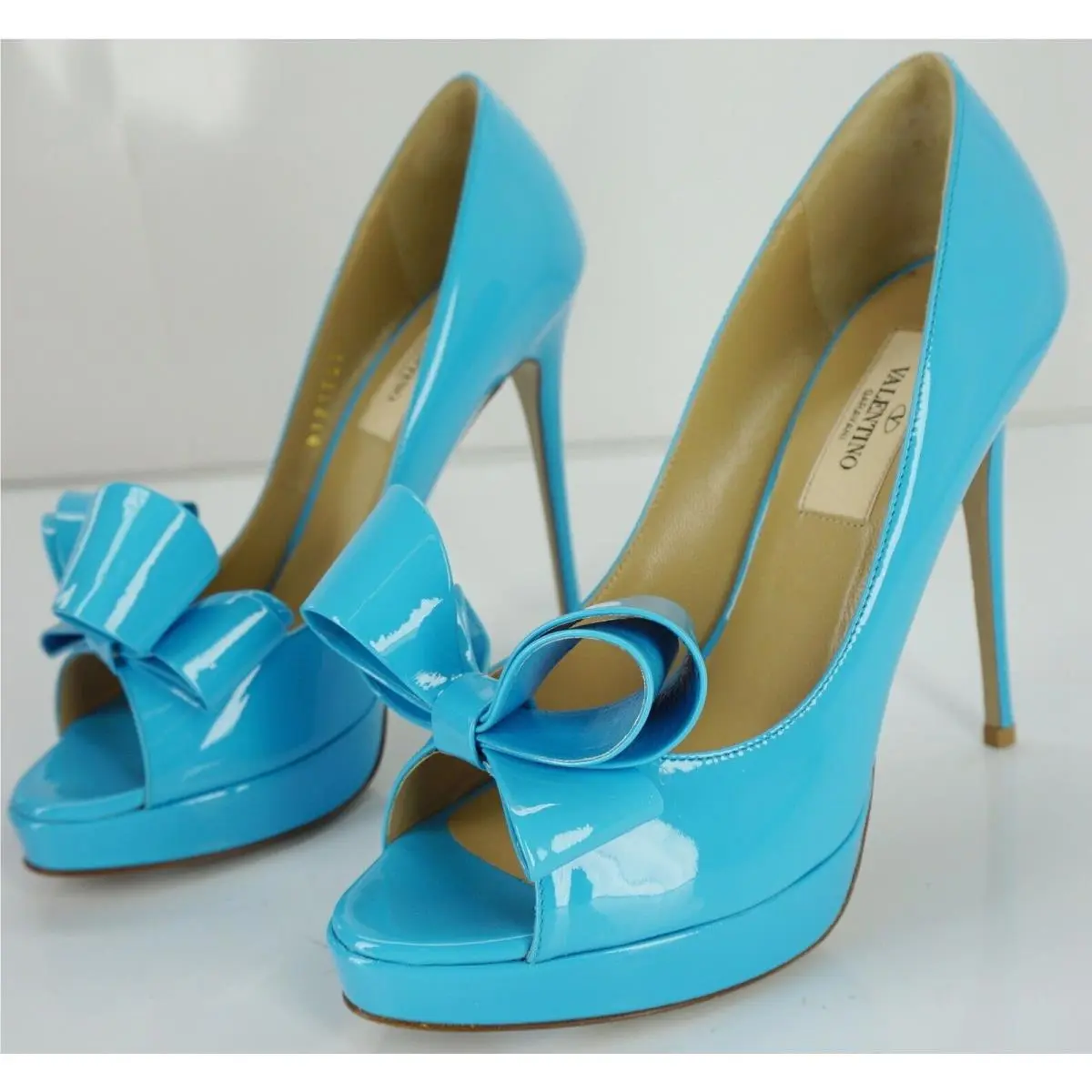 Valentino shoes - Platform Bow Toe - Platform Bow Toe - Blue - Blue (UPC: 8051498772131) 8