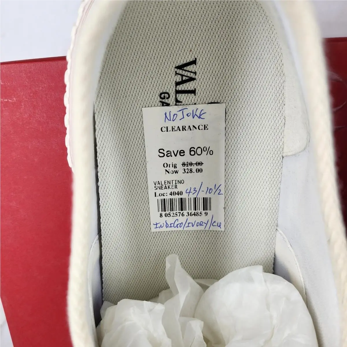 Valentino shoes - Indigo/Ivory (UPC: 8052576364859) 8