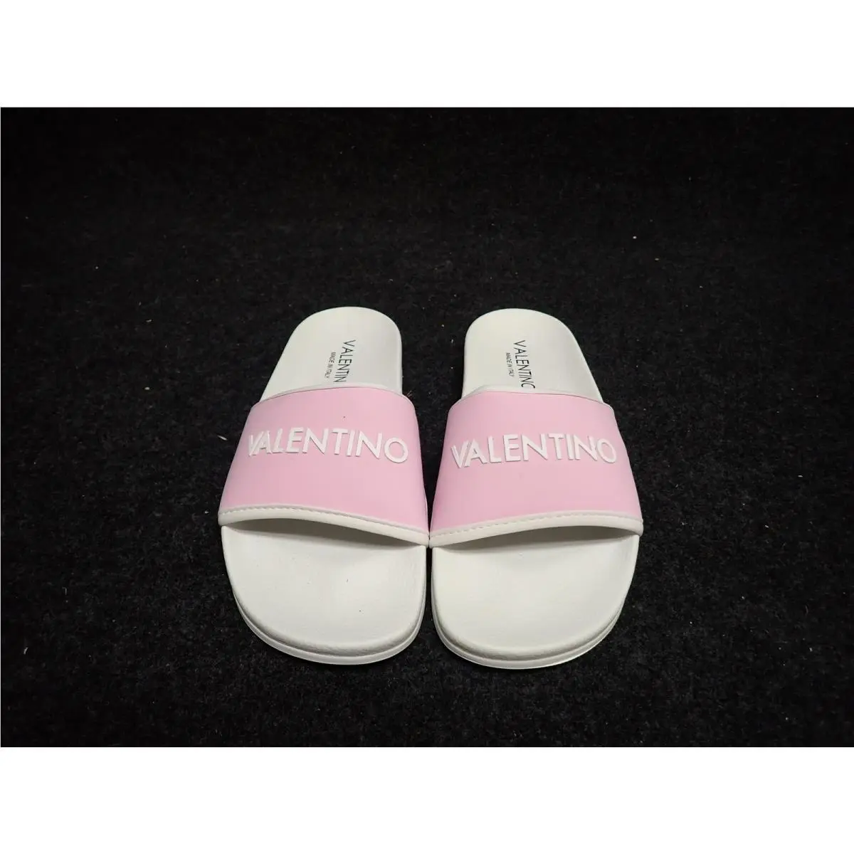 Women`s Valentino Magda Italian Leather Slide Sandals US9 Pink SS62