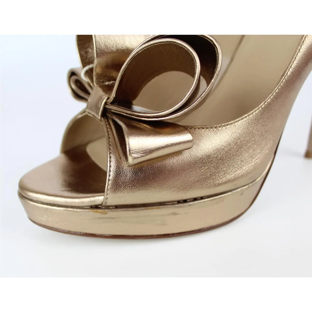Valentino shoes - Valentino Garavani Bow - Garavani Bow - Bronze 8