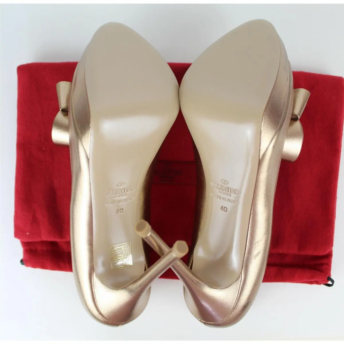 Valentino shoes - Valentino Garavani Bow - Garavani Bow - Bronze 18