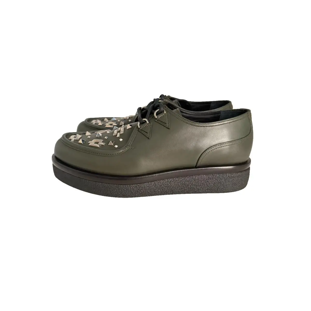 Valentino shoes - Valentino Garavani NY2S0A14 - Garavani - NY2S0A14 CTX H79 - Dark Green/Black Gunmetal Gray (UPC: 8056687615329) 3